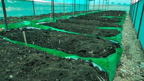 Commercial HDPE Green Vermicompost Beds Infrastructure
